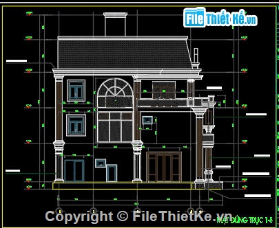 Biệt thự 3 tầng,phong cách cổ điển,Biệt thự tân cổ điển
