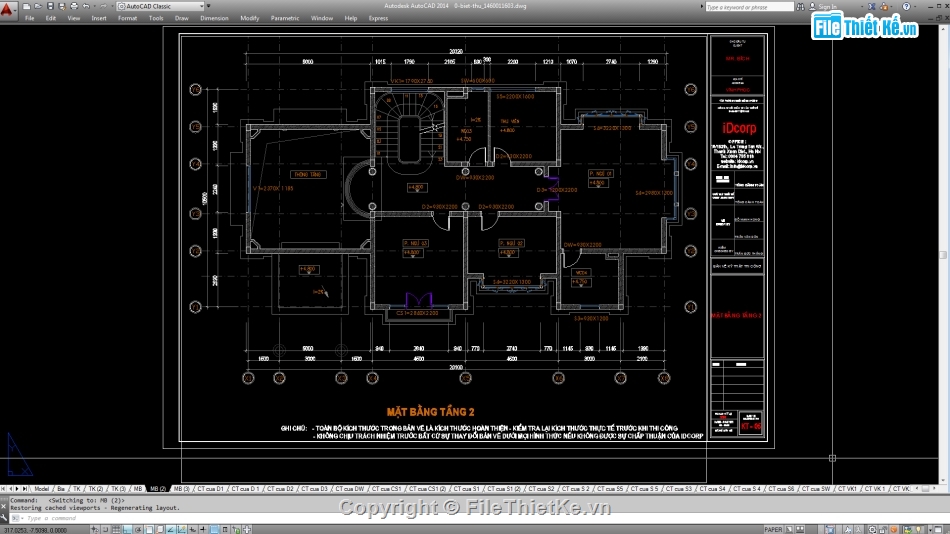 Biệt thự,File cad biệt thự 3 tầng,mẫu biệt thự 3 tầng,biệt thự 3 tầng