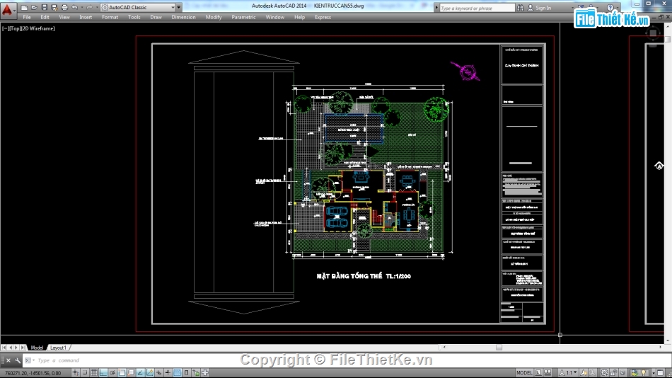 Biệt thự,file cad biệt thự 3 tầng,biệt thự 3 tầng