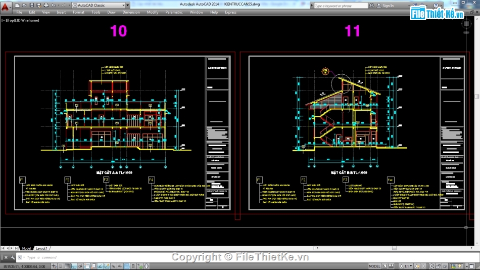 Biệt thự,file cad biệt thự 3 tầng,biệt thự 3 tầng