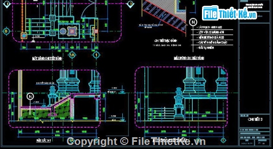 Biệt thự tân cổ điển,biệt thự 3 tầng,file cad biệt thự 3 tầng,cad biệt thự 3 tầng