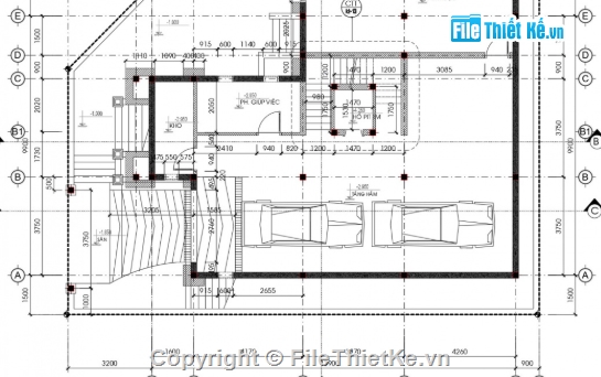 Biệt thự tân cổ điển,biệt thự 3 tầng,file cad biệt thự 3 tầng,cad biệt thự 3 tầng