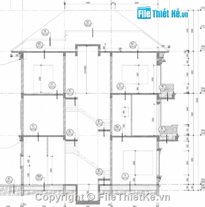 biệt thự 3 tầng,file cad biệt thự 3 tầng,biệt thự 3 tầng file cad,cad biệt thự 3 tầng