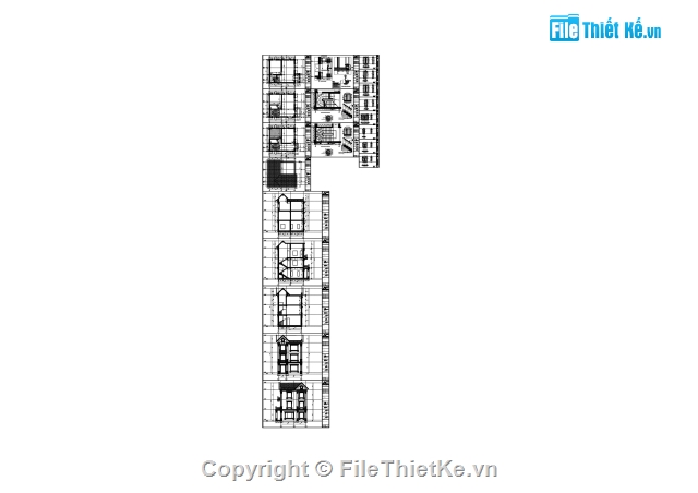 kiến trúc biệt thự,biệt thự phố,Biệt thự 3 tầng,Biệt thự 3 tầng tân cổ điển,8.14x8.84m