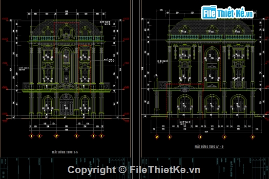Biệt thự 3 tầng,cad biệt thự 3 tầng,file cad biệt thự 3 tầng,biệt thự 3 tầng file cad