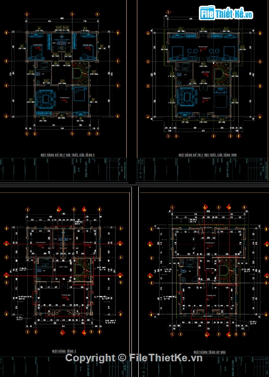 Biệt thự 3 tầng,cad biệt thự 3 tầng,file cad biệt thự 3 tầng,biệt thự 3 tầng file cad