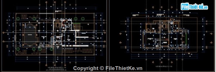 biệt thự 3 tầng,kiến trúc 3 tầng,file kiến trúc 3 tầng