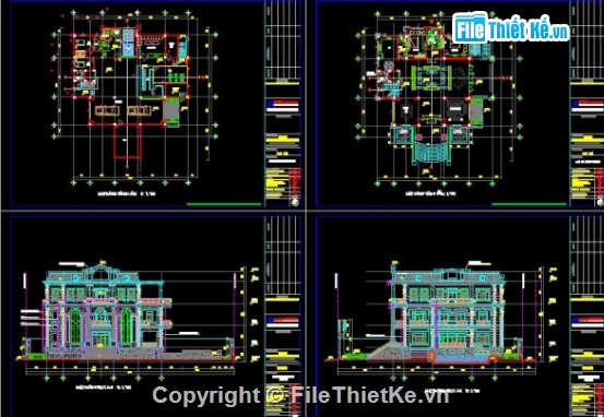 biệt thự 4 tầng,cad biệt thự 4 tầng,file cad biệt thự 4 tầng,biệt thự 4 tầng cad