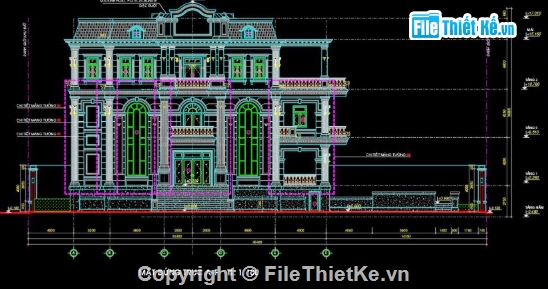 biệt thự 4 tầng,cad biệt thự 4 tầng,file cad biệt thự 4 tầng,biệt thự 4 tầng cad