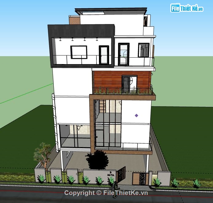 Biệt thự 5 tầng,model su biệt thự 5 tầng,biệt thự 5 tầng file su,sketchup biệt thự 5 tầng,biệt thự 5 tầng model su