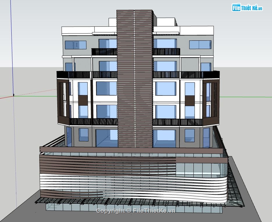 Biệt thự 5 tầng,model su biệt thự 5 tầng,file su biệt thự 5 tầng,biệt thự 5 tầng sketchup,Sketchup biệt thự 5 tầng