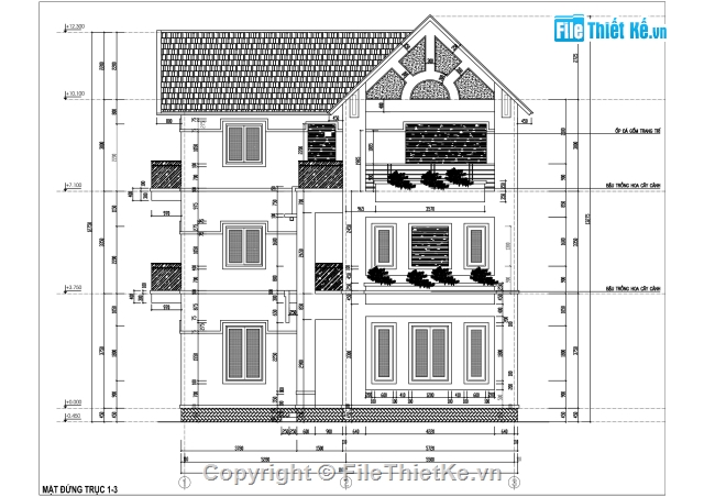 Biệt thự chữ L 3 tầng,Biệt thự 3 tầng 8.39x11.39m,biệt thự 3 tầng,bản vẽ biệt thự chữ L 3 tầng