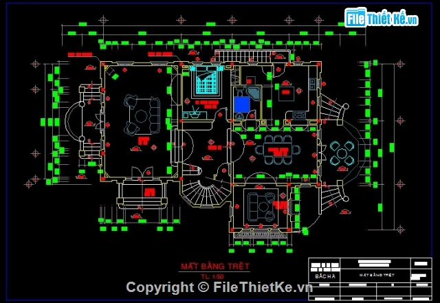 bản vẽ cad biệt thự 3 tầng 12x15m,bản vẽ thiết kế biệt thự 3 tầng 12x15m,biệt thự 12x15m 3 tầng phong cách cổ điển,bản vẽ biệt thự đẹp 3 tầng