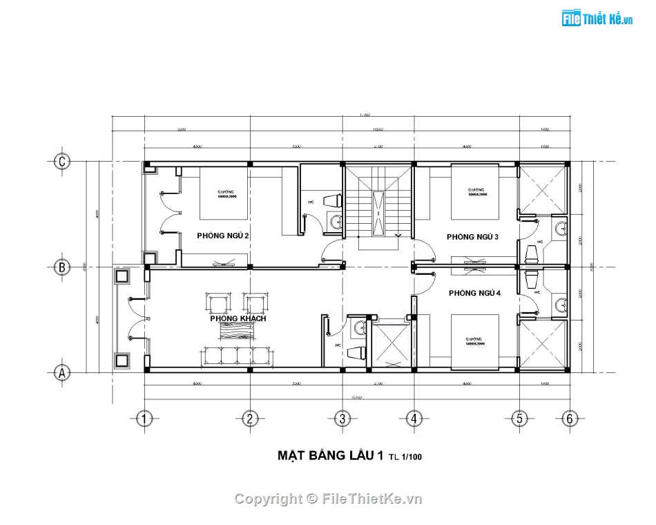 biệt thự 4 tầng tân cổ điển,Biệt thự 4 tầng 8x16.1m,Thiết kế biệt thự 4 tầng tân cổ điển,bản vẽ biệt thự 4 tầng,Hồ sơ bản vẽ biệt thự 4 tầng,mẫu biệt thự 4 tầng