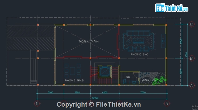 full kiến trúc,kiến trúc biệt thự,file cad kiến trúc,nhà full kiến trúc,Biệt thự 5 tầng 9x19m,biệt thự 5 tầng