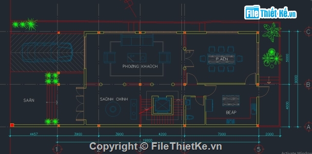 full kiến trúc,kiến trúc biệt thự,file cad kiến trúc,nhà full kiến trúc,Biệt thự 5 tầng 9x19m,biệt thự 5 tầng