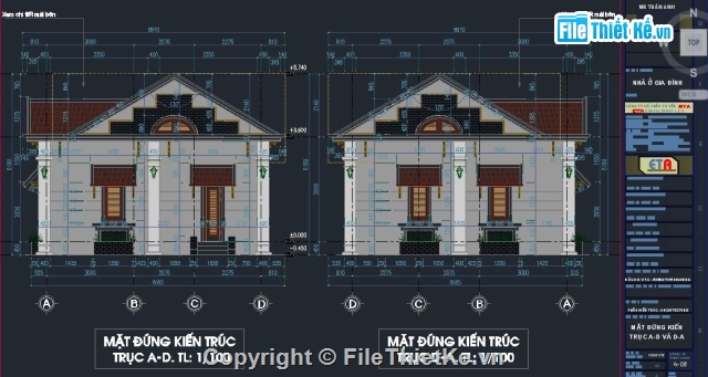 chi tiết nhà ở,kiến trúc nhà ở gia đình,Nhà ở gia đình,nhà ở 1 tầng,Nhà ở gia đình 8.07x16.07m