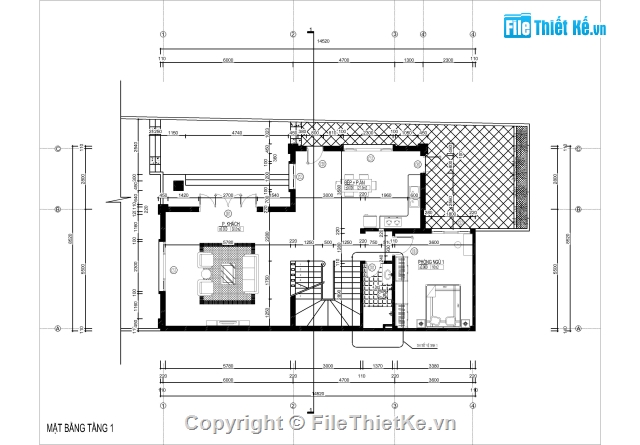 phối cảnh nhà 2 tầng,Biệt thự hai tầng,mẫu biệt thự 2 tầng,bản vẽ biệt thự 2 tầng,biệt thự 2 tầng 8.5x14.5m