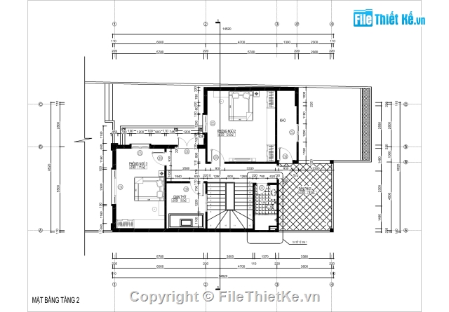 phối cảnh nhà 2 tầng,Biệt thự hai tầng,mẫu biệt thự 2 tầng,bản vẽ biệt thự 2 tầng,biệt thự 2 tầng 8.5x14.5m