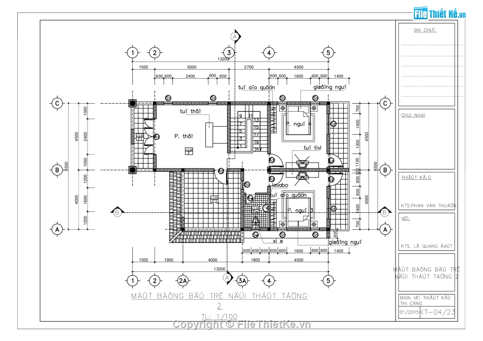 Biệt thự 2 tầng 8.5x13.2m,file cad bản vẽ biệt thự 2 tầng,Biệt thự 2 tầng hiện đại file autocad