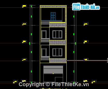 Biệt thự liền kề KT 5x18,Bãn vẽ biệt thự KT 5x18m,thiết kế bt 3T-1Tum,Biệt thự liền kề gần biển