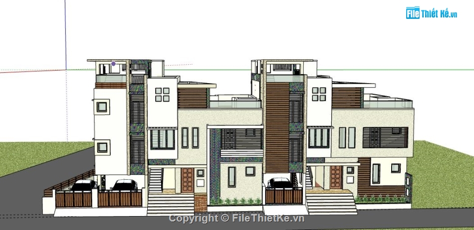 Biệt thự liền kề 3 tầng,model su biệt thự 3 tầng,biệt thự 3 tầng file su,file sketchup biệt thự 3 tầng,biệt thự 3 tầng sketchup