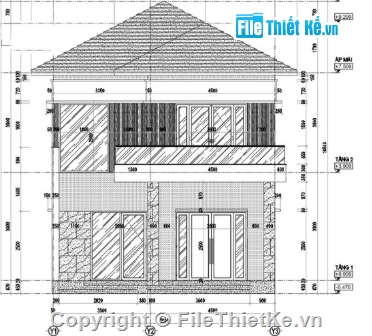 Biệt thự 2 tầng cad,file cad biệt thự 2 tầng,biệt thự 2 tầng cad,cad biệt thự 2 tầng