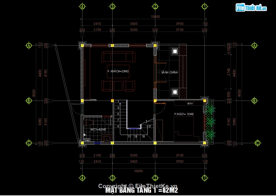 biệt thự mái nhật 2 tầng,full bản vẽ thiết kế biệt thự 2 tầng,biệt thự 2 tầng,file biệt thự 2 tầng mái nhật