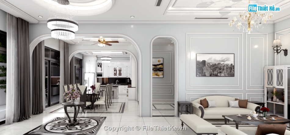 biệt thự 3 tầng,biệt thự mái thái,file cad biệt thự 3 tầng,file sketchup biệt thự 1 tầng,bản vẽ biệt thự 1 tầng