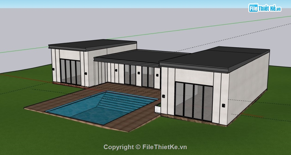 Biệt thự nghỉ dưỡng,model su biệt thự nghỉ dưỡng,biệt thự nghỉ dưỡng file sketchup,file su biệt thự nghỉ dưỡng