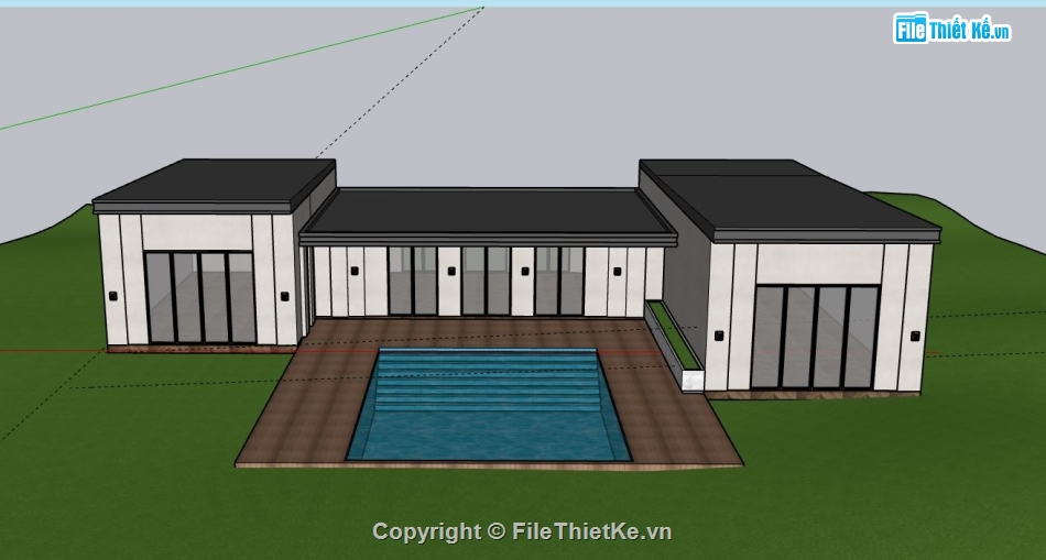 Biệt thự nghỉ dưỡng,model su biệt thự nghỉ dưỡng,biệt thự nghỉ dưỡng file sketchup,file su biệt thự nghỉ dưỡng