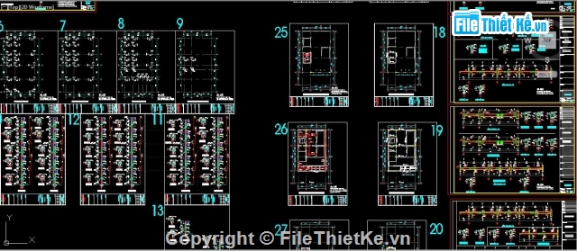 kiến trúc 5 tầng,Biệt thự,Biệt thự 10x20m,biệt thự 5 tầng,bản vẽ biệt thự phố,biệt thự phố 5 tầng