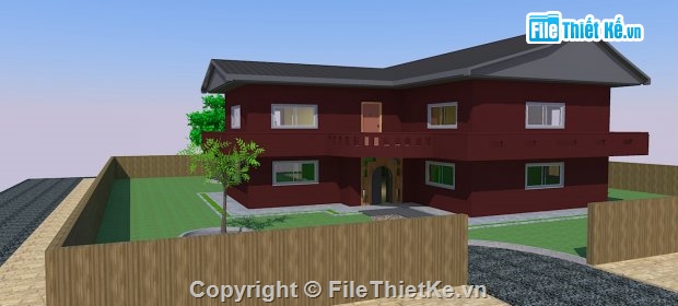 biệt thự 2 tầng,model su biệt thự 2 tầng,biệt thự 2 tầng file su,file sketchup biệt thự 2 tầng,biệt thự 2 tầng sketchup