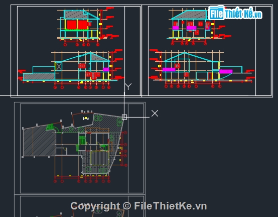 biệt thự 2 tầng,2 tầng 10.5x17.2m,Biệt thự phố 2 tầng