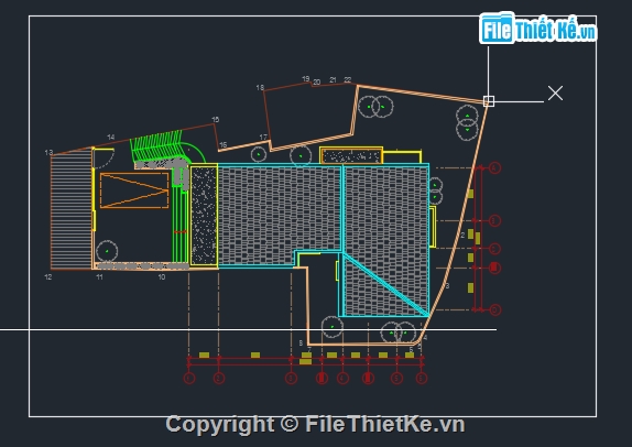 biệt thự 2 tầng,2 tầng 10.5x17.2m,Biệt thự phố 2 tầng