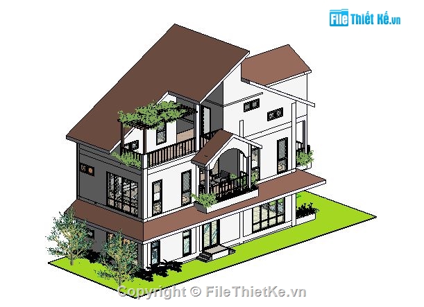 Revit nhà phố 3 tầng,bản vẽ nhà phố 3 tầng revit,revit nhà phố,nhà phố 3 tầng 6.3x14,revit nhà dân 3 tầng,nhà 3 tầng mái thái