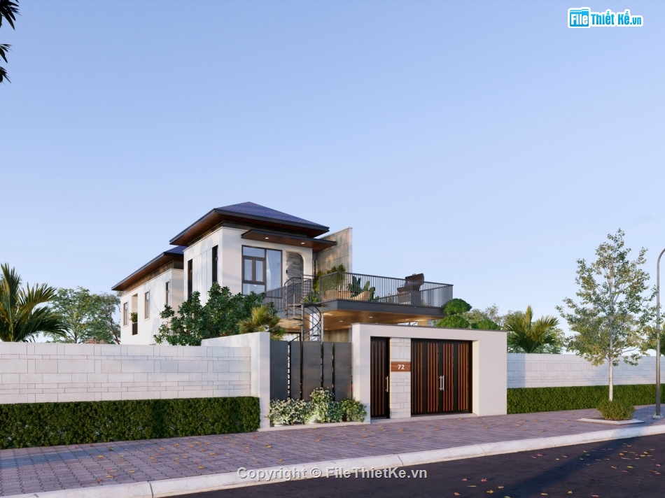 Biệt thự 2 tầng hiện đại,biệt thự hiện đại,biệt thự 2 tầng