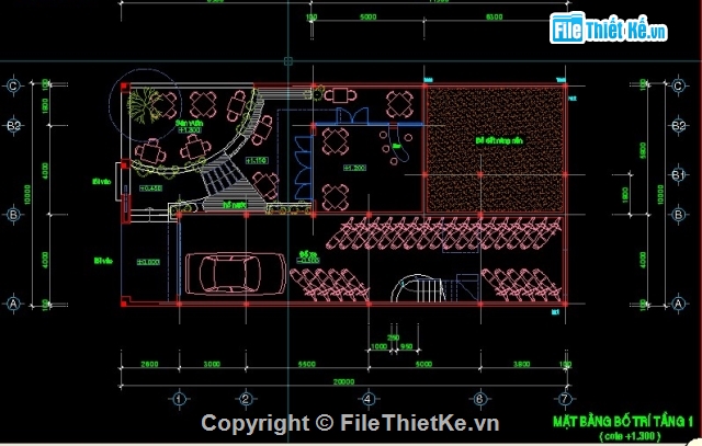 Quán cà phê,Biệt thự 10x20m,biệt thự kích thước 10x20m,kiến trúc 5 tầng