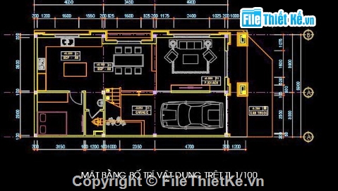 Biệt thự 3 tầng,Biệt thự song lập,file cad 3 tầng