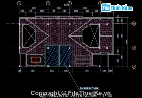 Biệt thự 3 tầng,Biệt thự song lập,file cad 3 tầng