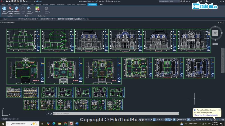 biệt thự 4 tầng,biệt thự 4 tầng cad,biệt thự 4 tầng file cad