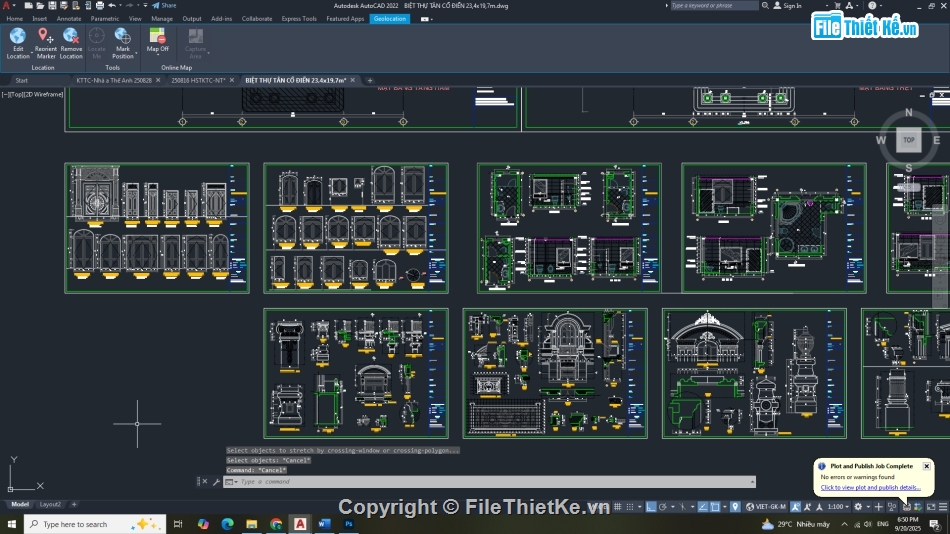 biệt thự 4 tầng,biệt thự 4 tầng cad,biệt thự 4 tầng file cad