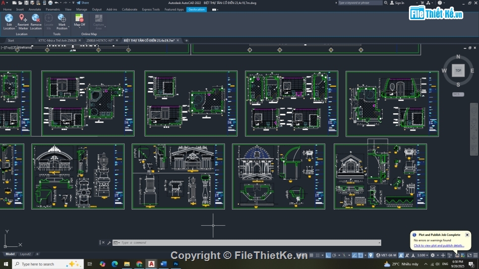 biệt thự 4 tầng,biệt thự 4 tầng cad,biệt thự 4 tầng file cad