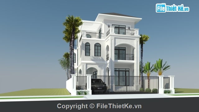 biệt thự đẹp,biệt thự sketchup,biệt thự tân cổ điển đẹp,sketchup biệt thự,biệt thự tân cổ,file sketchup biệt thự tân cổ điển