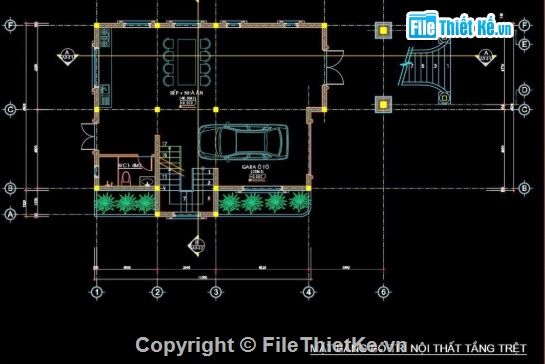 biệt thự 3 tầng,cad biệt thự 3 tầng,file cad biệt thự 3 tầng