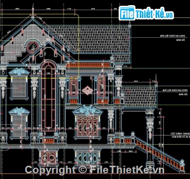 biệt thự 3 tầng,cad biệt thự 3 tầng,file cad biệt thự 3 tầng