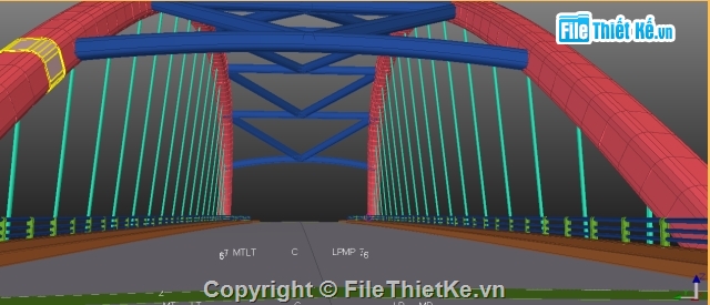 tekla structure,Cầu Cổ Cò,Cầu Vòm,tekla cầu cổ cò,cầu vòm cổ cò tekla