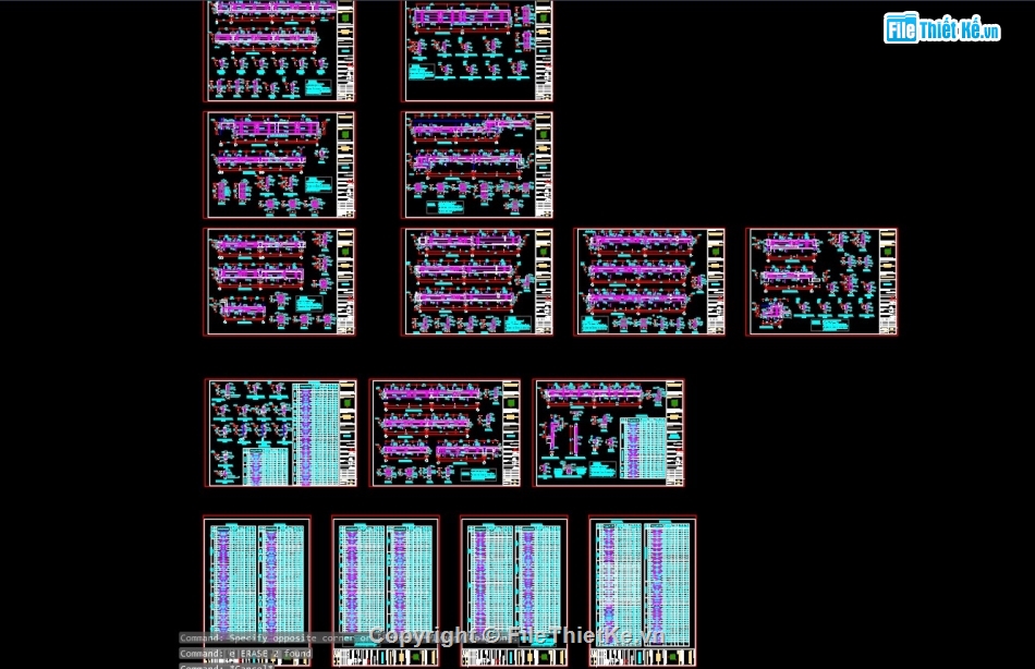 cad văn phòng,bản vẽ tòa nhà văn phòng,bản vẽ cad văn phòng