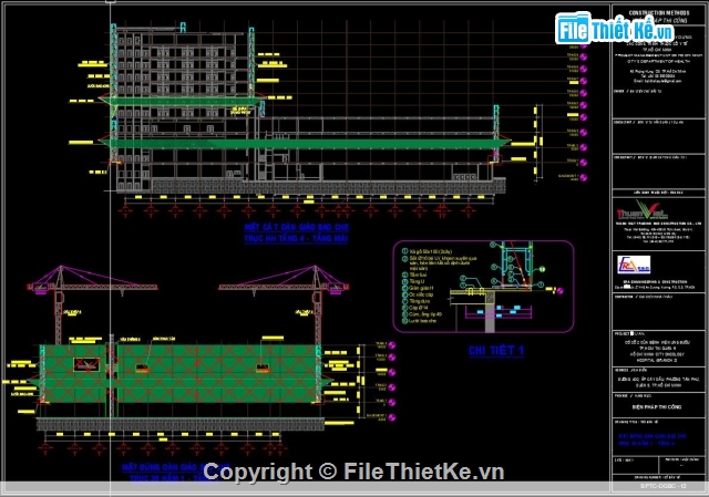 giàn giáo bao che,bản vẽ biện pháp,nhà cao tầng,biện pháp thi công nhà,bản vẽ nhà cao tầng