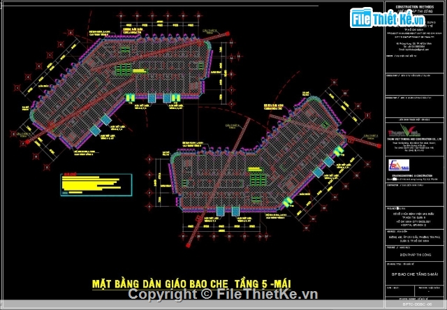 giàn giáo bao che,bản vẽ biện pháp,nhà cao tầng,biện pháp thi công nhà,bản vẽ nhà cao tầng